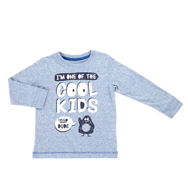 Toddler Nep Slogan Long-Sleeved Top